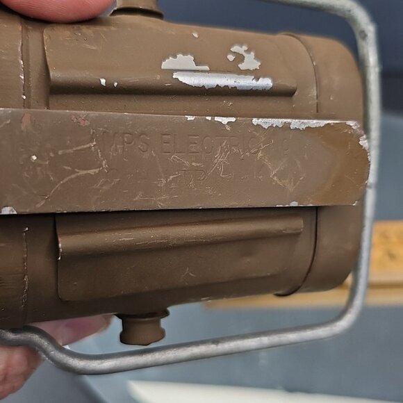 WWII Lamps Electric Co No 1 Black Out Flashlight Lantern Untested London UK - Picture 13 of 13